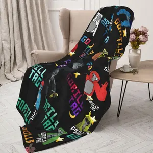 Anime Blanket Reversible Machine Washable All-Season Multipurpose Cozy Nap Blanket for Sofa Office Bed Camping Travel