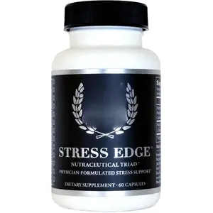 Stress Edge Stress Relief Supplement, Natural Mood Enhancer, Physician-Formulated, Calm Mind and Body, Improve Sleep, Fast Acting, 30 Servings