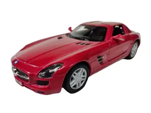 KINSMART 1:36 Scale Mercedes-Benz SLS-AMG Die Cast Metal Toy Car with Openable Doors Red 5 Inches Long Officially Licensed