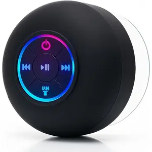 Bluetooth Shower Speakers, Portable Wireless Speaker with Suction Cup, Waterproof Speaker Pairs Easily to Phones, Tablets, Computer, Gift for Men & Women