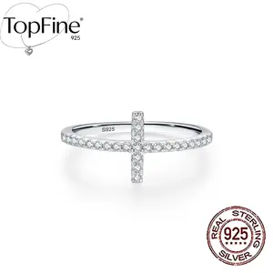 925 Sterling Silver Pavé-Set Sparkling Cross Cube Zirconia Women's Ring Perfect for Dates, Party, birthdays, Christmas, And Valentine's Day—An Exceptional Gift for Women