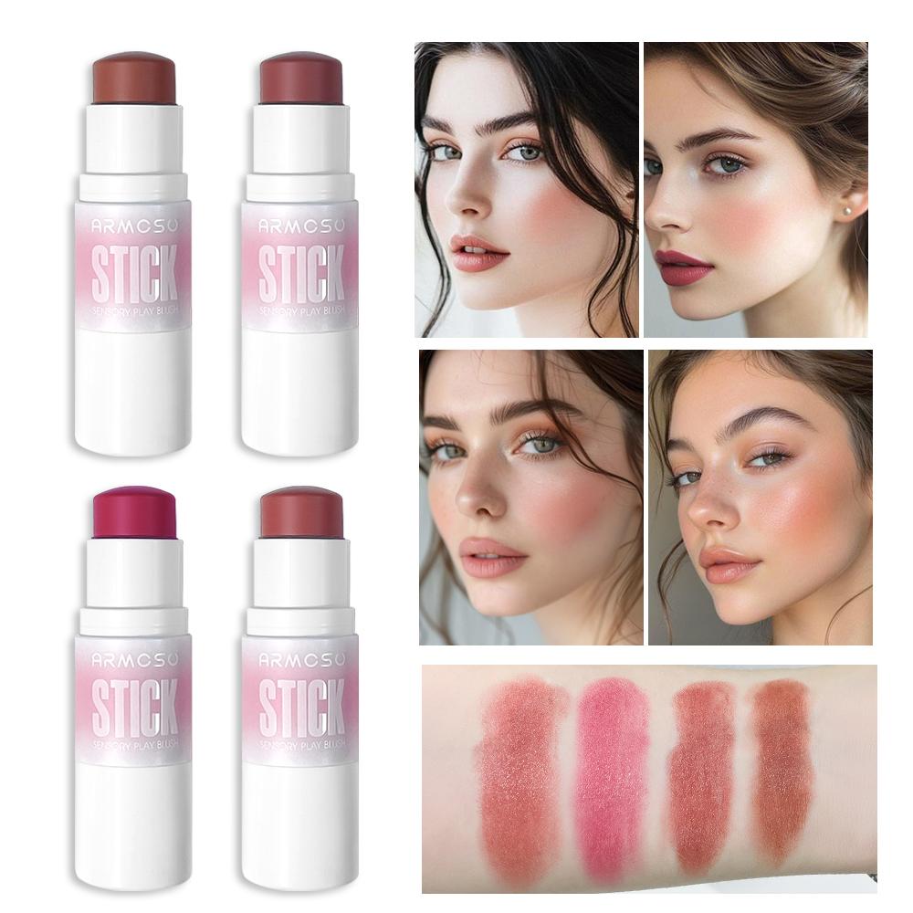 ARMOSU Sensory Play Blush Stick, Silky Hydrating Formula for Natural Glow & Long-Lasting Wear ARMOSU Sensory Play Blush Stick, Silky Hydrating Formula for Natural Glow & Long-Lasting Wear