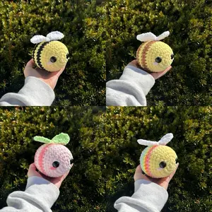 Hand-crocheted bee plushie Hand-crocheted bee plushie