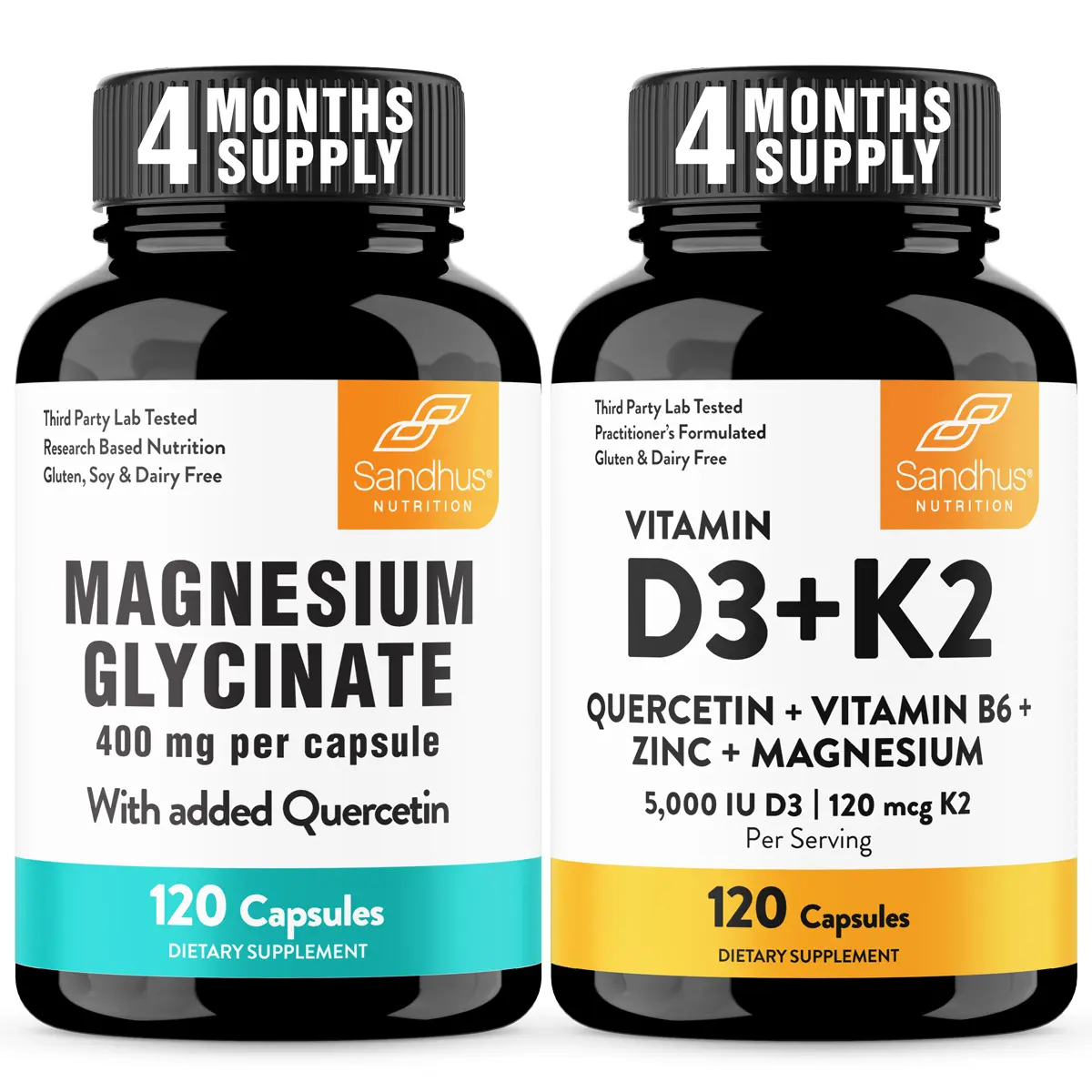 Vitamin D3K2 + Magnesium Glycinate with quercetin 
