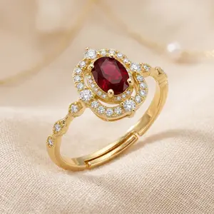 Luxurious, regal-style, dazzling ring—full of personality, noble, and elegant. The opening is flexible and adjustable to fit any finger sizePerfect as a gift for Mother’s Day, for your daughter, girlfriend, classmate, or friend.