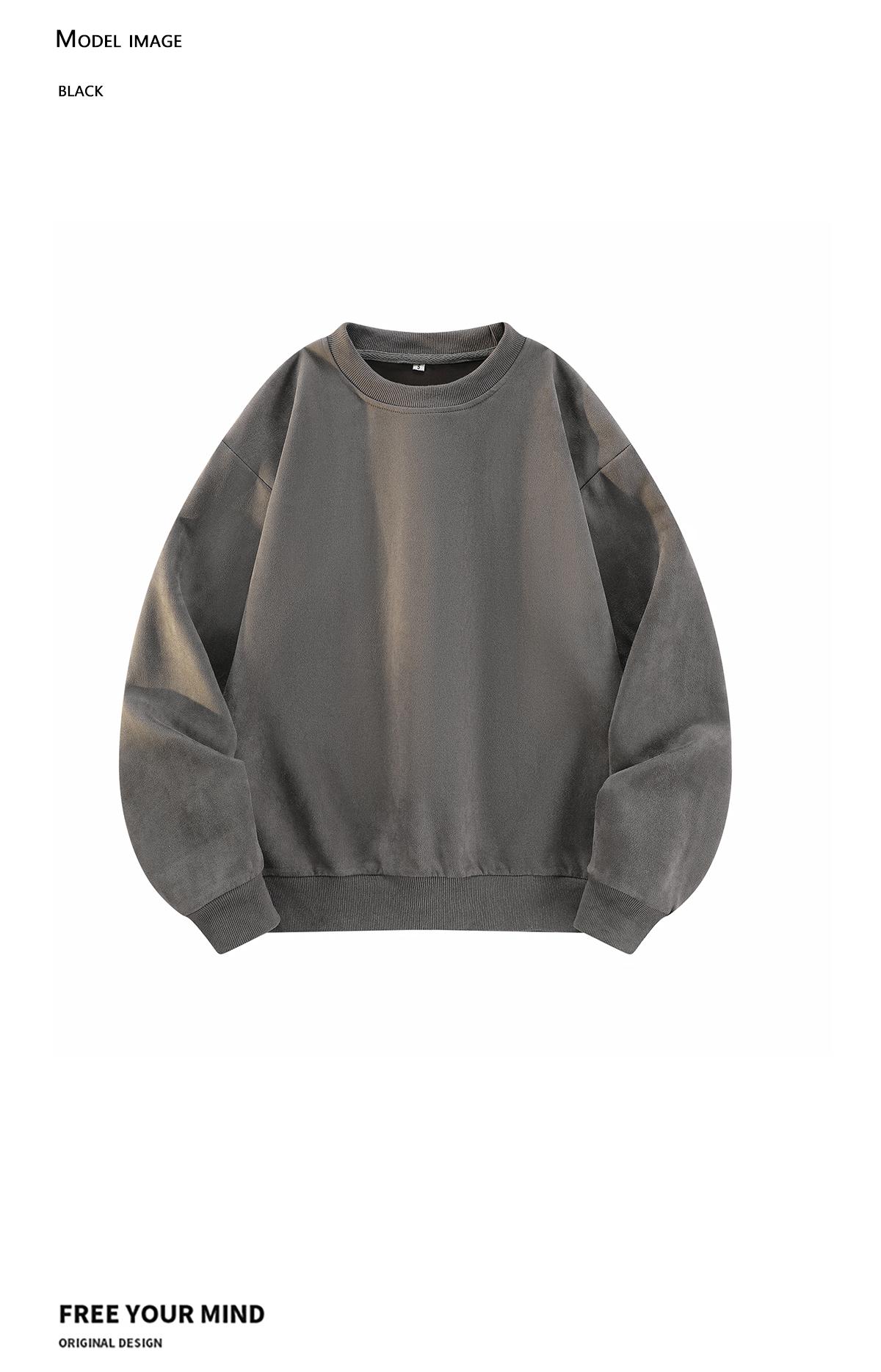 3-pack: men’s crewneck sweatshirt, men’s pullover sweatshirt.Loose, comfortable fit, no print design—simple and versatile for home, everyday casual wear, campus, and commuting to work.