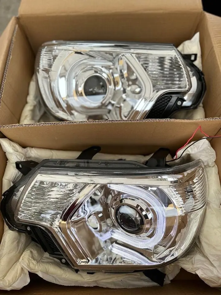 12-15 TOYOTA TACOMA 3D LED PROJECTOR HEADLIGHTS chrome clear 12-15 TOYOTA TACOMA 3D LED PROJECTOR HEADLIGHTS chrome clear