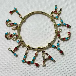 Multicolor Initials pendants