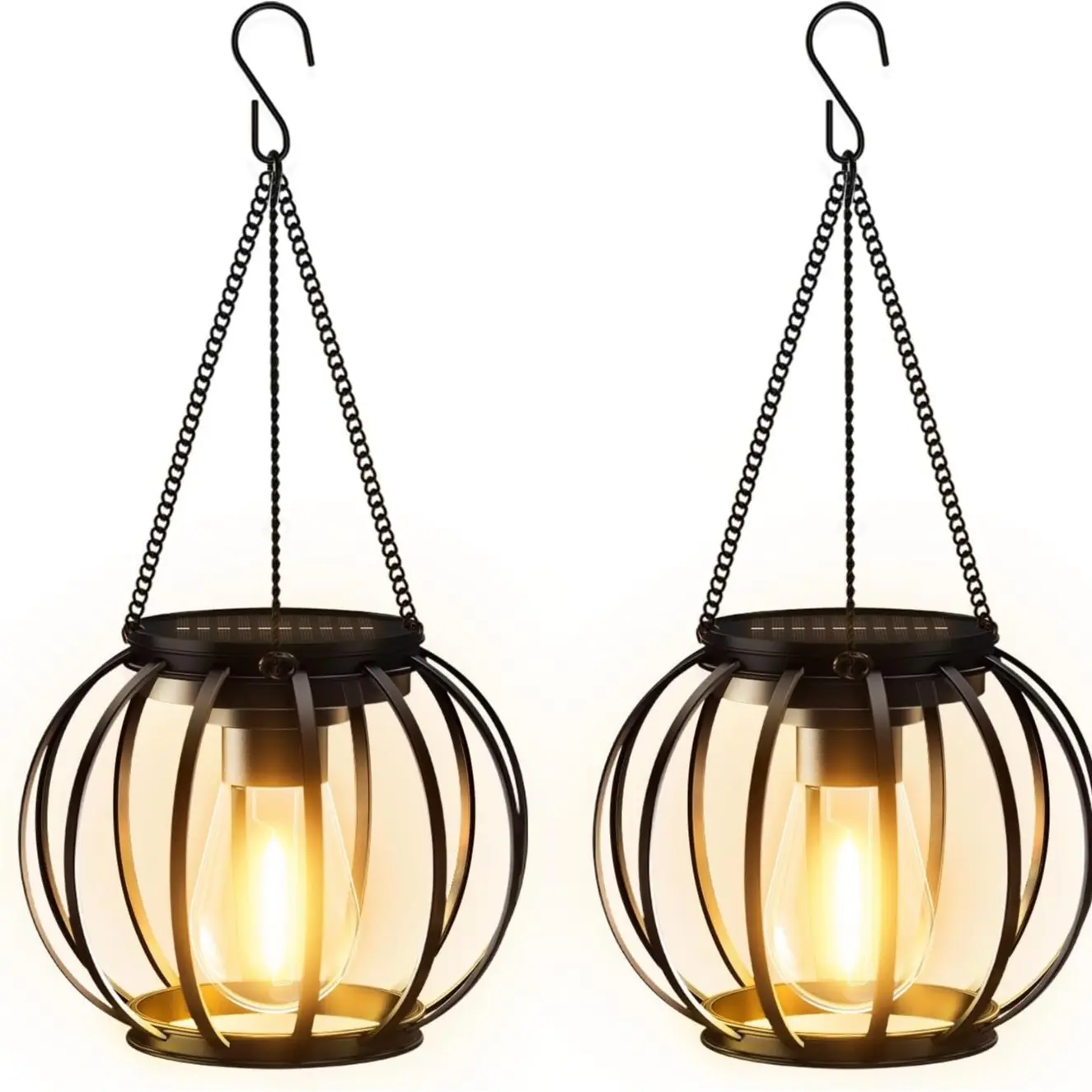 2Packs-wrought iron lantern