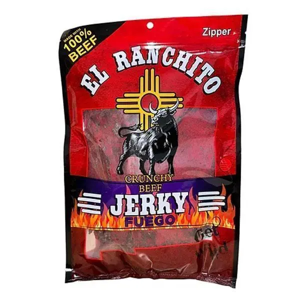 🔥 HOT SALE 51% OFF | Fuego El Ranchito Crunchy Beef Jerky Net Wt. 2 oz
