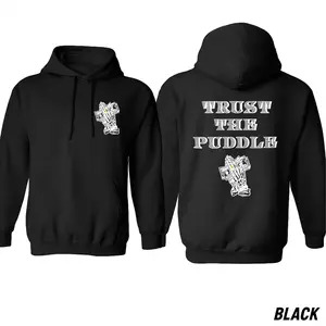 Mechanic Hoodie – Trust The Puddle Diesel Engine Graphic – Unisex Garage Work Sweatshirt for Diesel Truck Owners, Gearheads, and Streetwear Enthusiasts