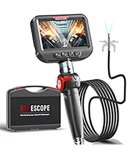 Used Ralcam 180° Articulating Borescope, 6.2mm/0.24in Slim Probe, Steering Wheel 2 Ways Inspection Camera with High Lumen LED Beads Light, 6.6FT flexible Snake Tube for Automotive, HVAC, Mechanics.