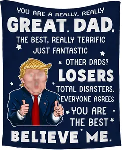 Gifts for Dad - Father's Day, Christmas, Birthday Gifts for Dad from Daughter, Son, Husband Gifts from Wife, New Dad, Bonus Dad Gifts, Funny Gifts for Men - Fleece Throw Blankets 60x80 in