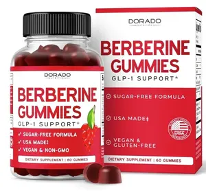 Berberine Gummies with Ceylon Cinnamon (1,200mg) Premium Sugar-Free Berberine Ceylon Cinnamon Supplement for Adults - Third-Party Tested, Non-GMO & Made in USA - 60 Count Chewable Gummies