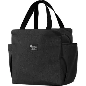 Lunch Bag, 4 Counts/set Reusable Insulated Lunch Bag, Large Capacity Lunch Tote Bag, Waterproof Bento Bag for Working Picnic