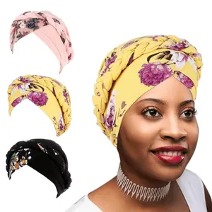 3 pcs Printed leopard print Hat Head Wraps Soft Baggy Cancer Cap Beanie Chemo Hats Elastic Knitted Hats for Women Men Fashion Accessories