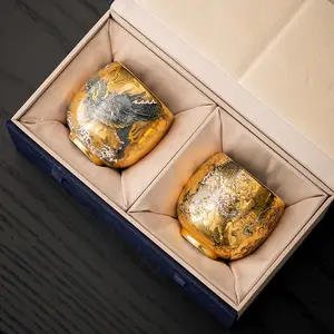 The Palace Museum's gilded master cup is a high-end Chinese-style business gift and souvenir for foreigners, international friends, and leaders