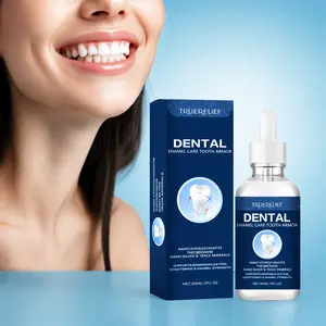 Fluoride-Free Hydroxyapatite Tooth Repair Drops, Restore Enamel, Reduce Tooth Sensitivity, Remove Stains, Whiten Teeth, Freshen Breath, Oral Care Solution