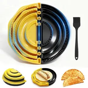 Tortilla Sealer - For 4''-6''-8''-10'' Flour Tortillas|, Come with Brush| Make Sealed Tacos, Quesadillas, Burritos & More| BPA-Free, Dishwasher Safe (Lemon Yellow + Black)