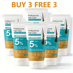 [BUY 3 GET 3 FREE]5% Minoxidil & Keratin Scalp Massage Cream for Hair Growth Treatment Men Women Nano Foam Essence Fast Regrowth Prevent Loss