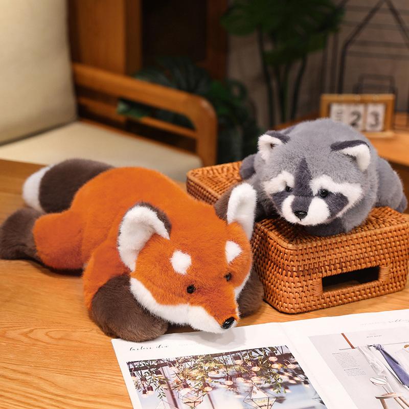 Panda Plush Comfort Soft Animal Plush Raccoon Fox Bear Floor Cushion Birthday Gifts Soft Pillow Toys for Girls Gift Room Decor