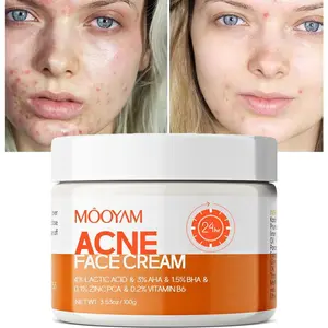 【FDA】MOOYAM Blemish Care Cream | Salicylic Acid + Centella Formula for Clear-Looking Skin Moisturizers Acne Brightening Herbal Lightening