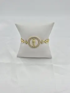 Saint Jude Thaddeus bracelet in 14k gold plated.  (11)