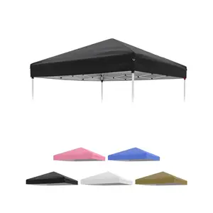 10X10Ft Canopy Replacement Top with Silver Coated, Waterproof & UV Protection Pop Up Canopy Tent Replacement Top Cover Waterproof for Outdoor Garden Patio Sun Shade(Top Only)