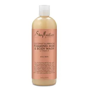 Shea Moisture Coconut & Hibiscus Foaming Milk & Body Wash, 16 oz
