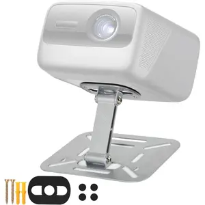 Projector Foldable Stand, Desktop Projector Mount, Mini Ceiling Wall Projectors Mount Stand Compatible with QKK, DR.J, DBPOWER, , AAXA, Jinhoo, PVO, TMY, and Other ()