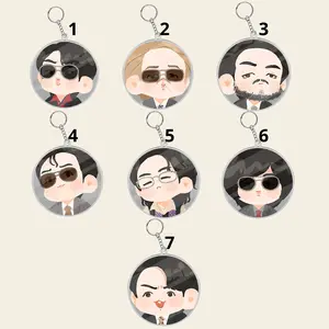 Cute Acrylic Keychain, Chibi Keychain, Gift for Fan, Member Keychain Ver2