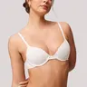 HALOBLISS Lift Up Underwire Bras for Women Small Breasted Padded T-Shirt Bras with Support 32AA-38A