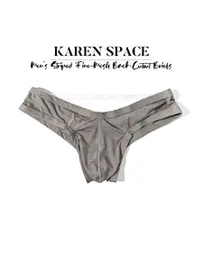 1Pc Men's Plain Solid Color Fashion Triangle Briefs, Back Single Strap Hollow Design, Comfort & Breathable, Bikini Style Soft Comfy Underwear for Daily, Sports & Fitness