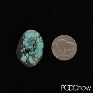 Hubei Turquoise Cabochon Cloud Mountain 36.4ct