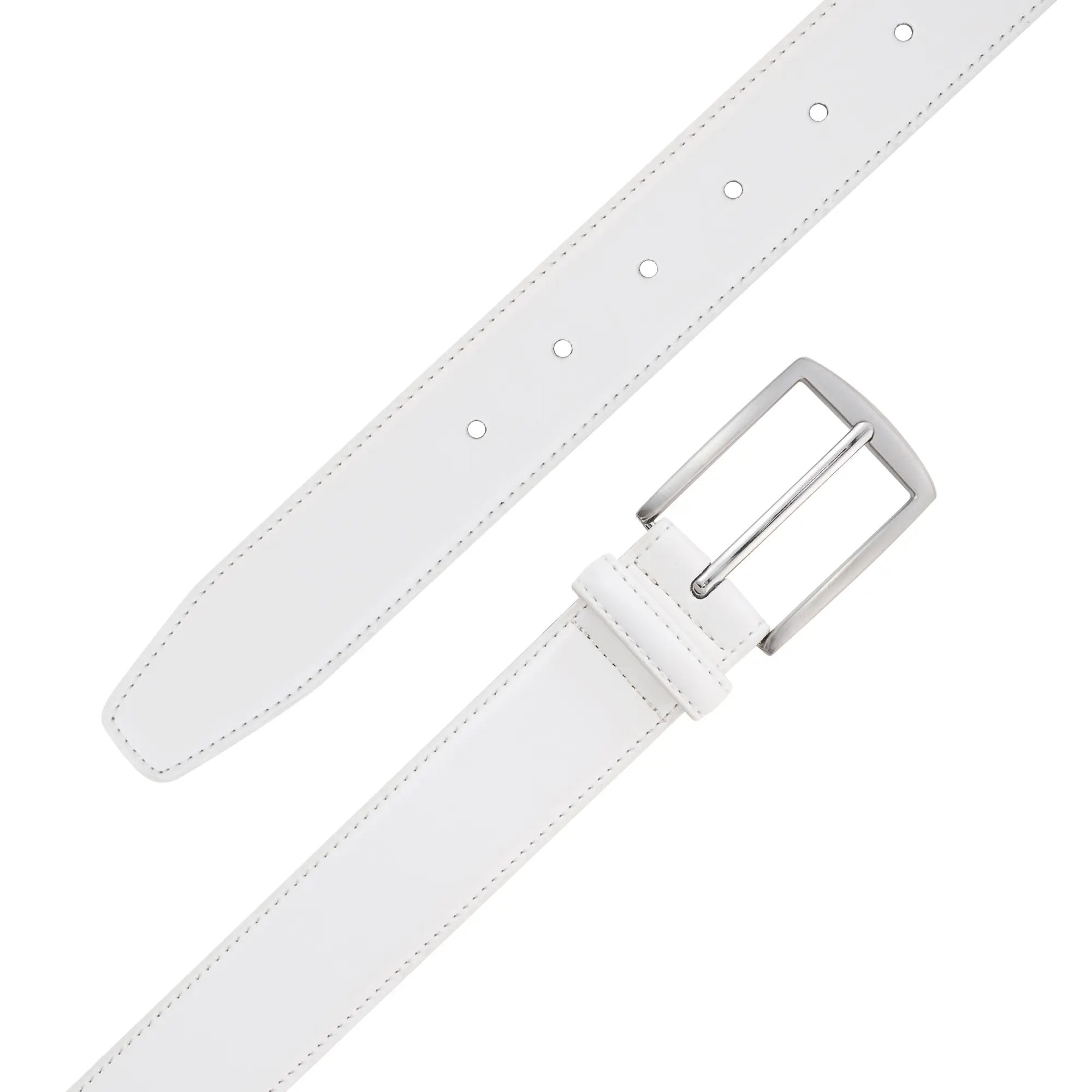 KM Legend Mens Leather Dress Belt for Work Business and Casual(White) -  TikTok Shop