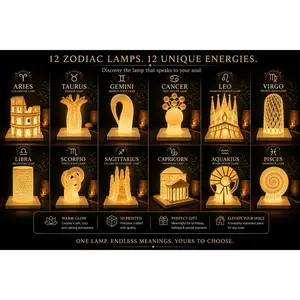 Zodiac Lamps, Match Your Energy, Lift your Aurora, 3d Printed Ambient Accent Lamp