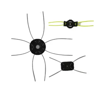 Lithium-ion steel wire mowing rope for lawn mowers - Premium universal nylon mowing head accessory, anti-tangle, specialized for mowing