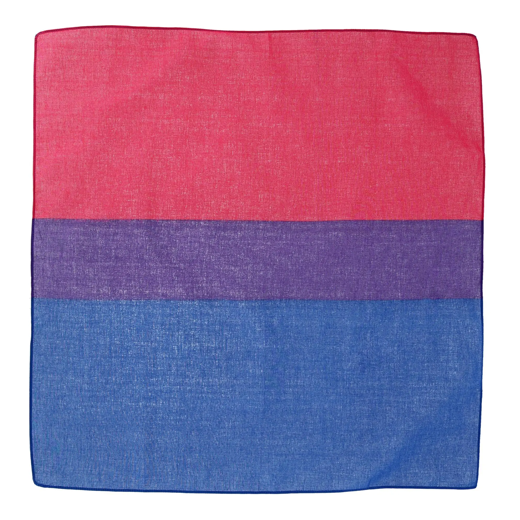 CTM Striped Cotton Bi Pride Bandana - Colorful Multi-Color Accessory for Males, Versatile DIY Projects Option, Bright Pride Display, One-Size Handkerchief or Face Mask