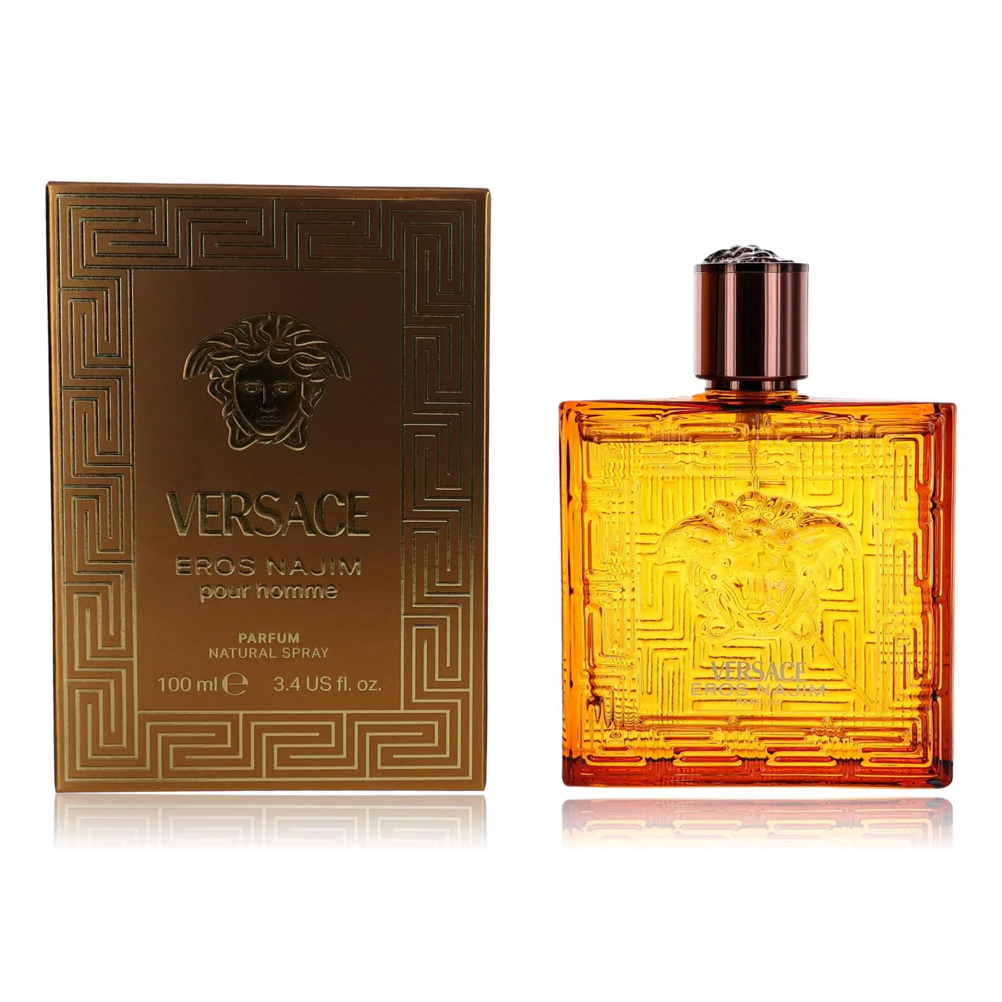 Eros Najim by Versace for Men - 3.4 oz Parfum Spray