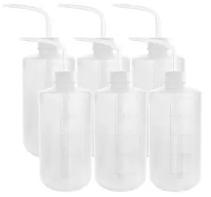 6Pcs Wash Bottle 500ml /17oz Safety Bottles Watering Tools, Economy Plastic Squeeze with Narrow Mouth Scale Labels for Medical Succulent Cleaning Washing - Home Improvement.