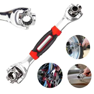 Combination Wrench Set,Universal Wrench with Multifunction 360 Degree Rotating Head,52 in 1 Socket Wrench Tool,Spanner Tool for Home and Car Repair.