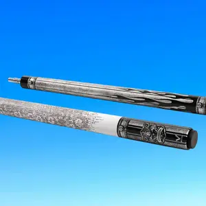 EVO FREEDOM POOL CUE - SHADOW FLAME - WHITE LEATHER WRAP