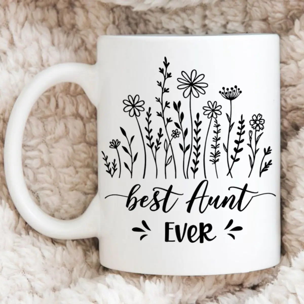Auntie Coffee Mug, B*St Aunt Ever Cup, Aunt Gift From Niece, Nephew, Or Kids, Cool Gifts For Aunts, Christmas Mothers Day Birthday Ideas, Reusable Ceramic 11 15oz Cup