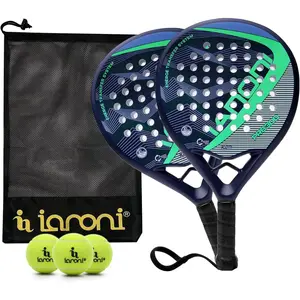 IANONI Padel Racket Carbon Fiber Surface with EVA Memory Flex Foam Core Padel Tennis Racquets Lightweight