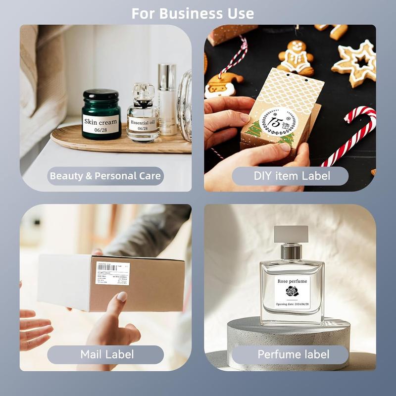 Niimbot Thermal label printer B1 sticker printer -2 Inch Mini Label Sticker Printer Came with One Roll White Label(2'' x1.18'')，Multiple Templates for Creative DIY, Small Business,Office,Home,School，App Editing,BPA-Free Thermal Label