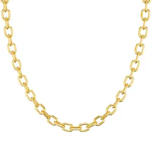 Paperclip Dainty Necklace for Women Statement Trendy Thick Chain Link Necklace Waterproof Simple Jewelry Gifts For Blackfriday Christmas