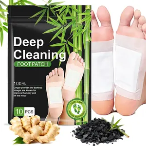 Herbal Foot Care Pads,Ginger & Bamboo – Natural Cleansing,Nighttime Relaxation,Promoting Sleeping