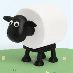 Sheep Toilet Paper Holder for Bathroom Decor, Sheeps Toilet Roll Holder Free Standing,  Toilets Roll Holders Decorative, Tissue Holders For Bathrooms House Decor, Tissues Paper Organizer (Sheep)