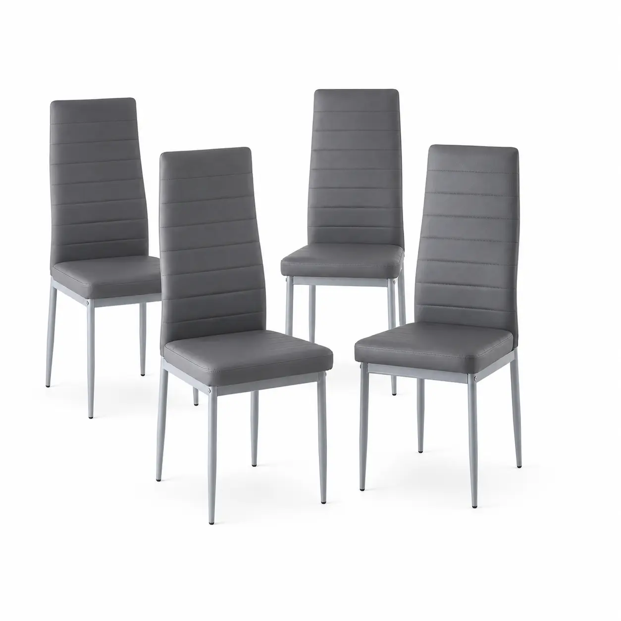 Modern Dining Chairs for Small Space, Minimalist Upholstered Kitchen Seating with Solid Wood Legs, Versatile Chairs for Home Office