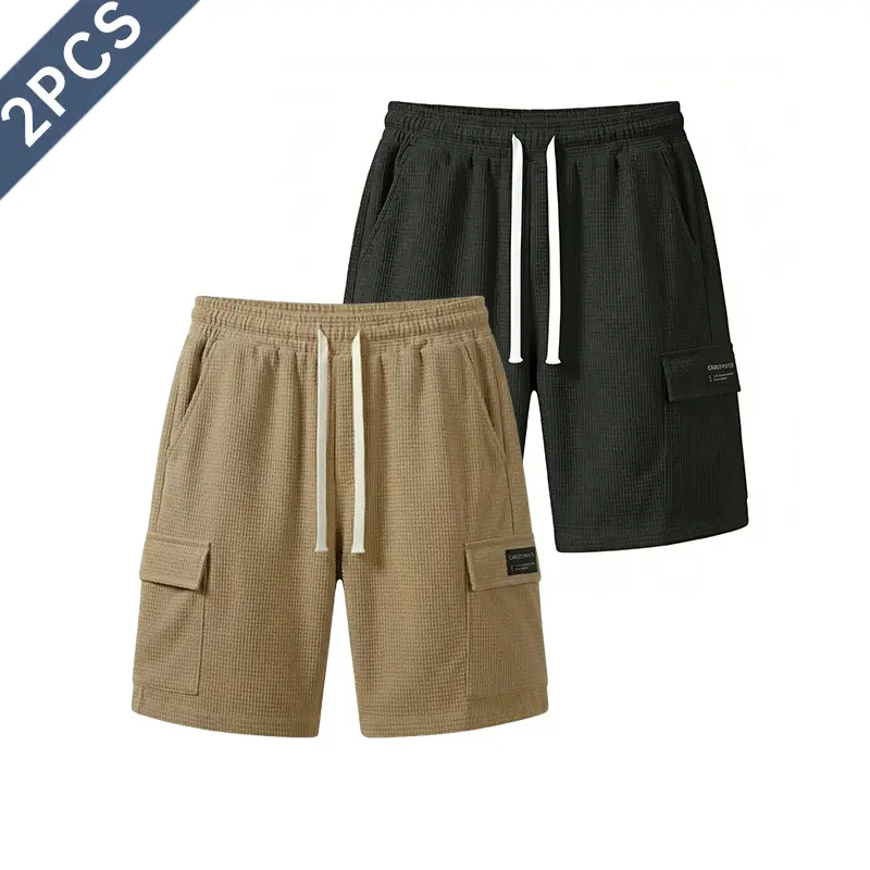 2PCS-Khaki + Black